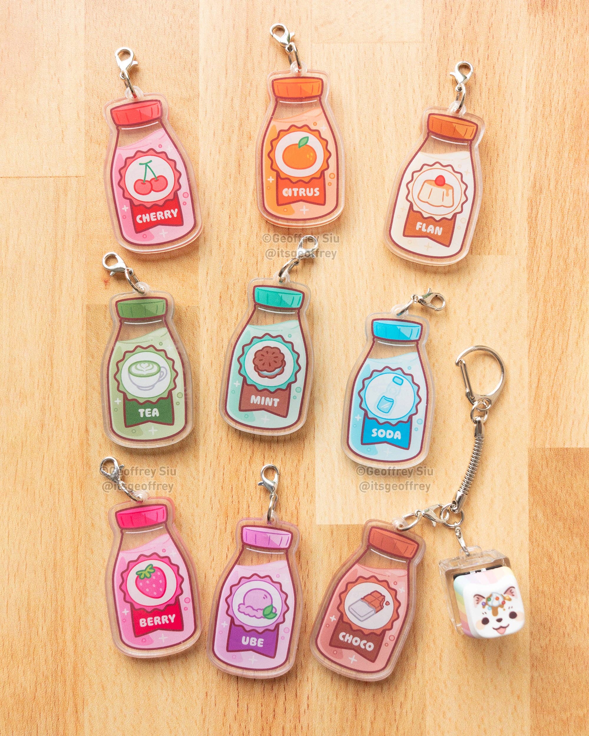 Geoffrey Siu Art LLC - Wholesale Keychain - Unisex - Series 4 Creamy Clicky Keychain Blind Bag5