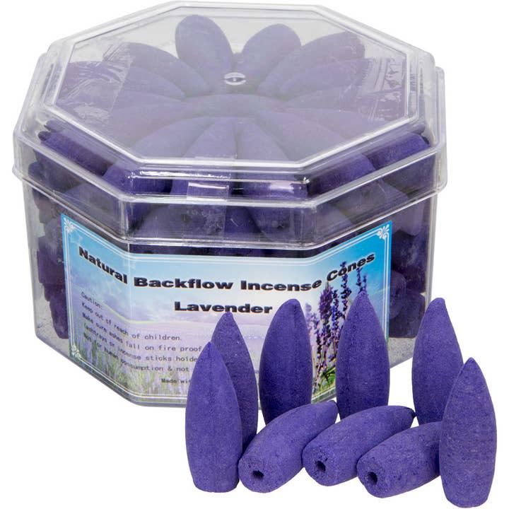 Backflow Incense Cones - Lavender Fragrance (Pk 70) for wholesale by Kheops International