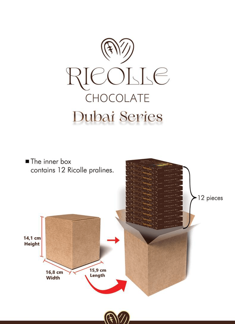 Aladdin – wholesale Chocolate bar – Ricolle Dubai Chocolate Series Turkish Premium Collection6