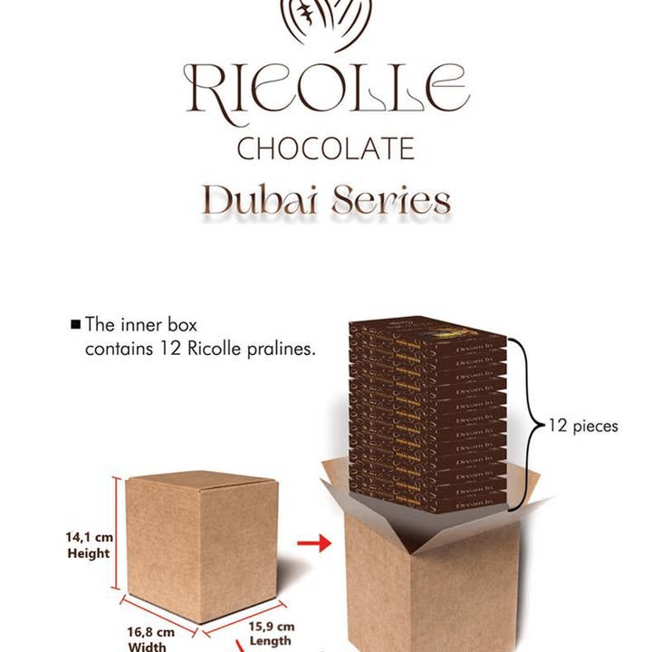 Aladdin - Wholesale Chocolate bar - Ricolle Chocolate - Dubai Chocolate Series6