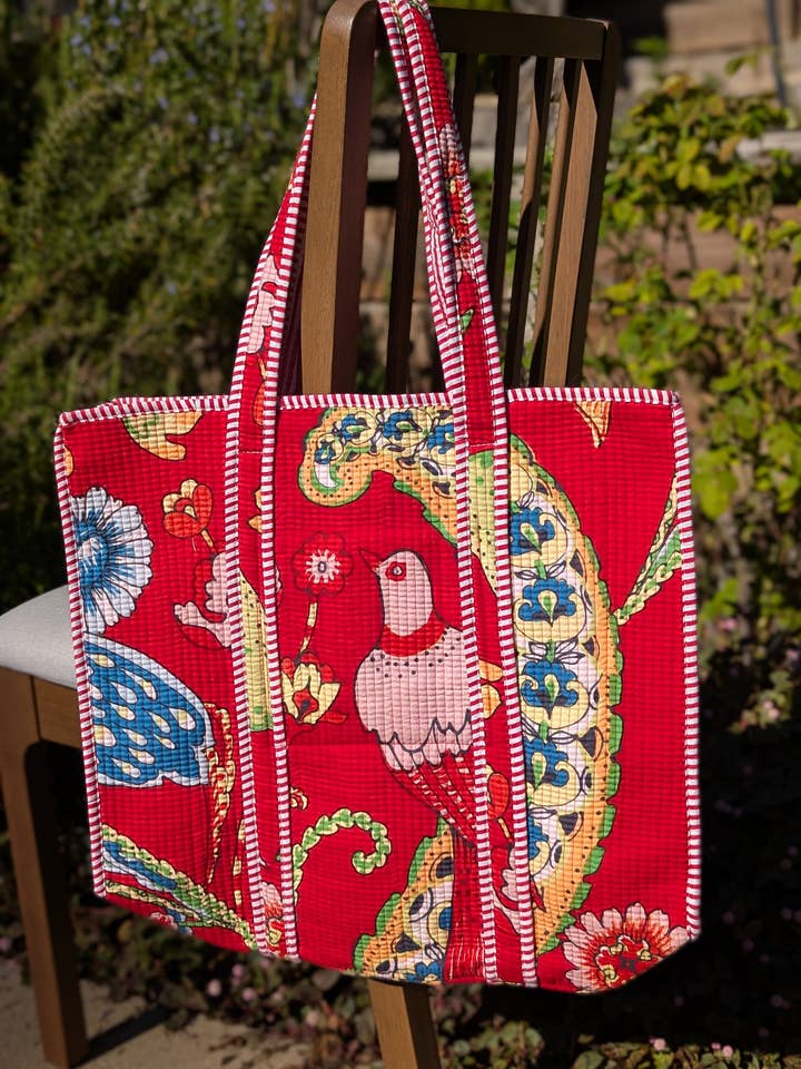 Birds in Paradise Tote Bag for wholesale by Mystic Marigold Co.