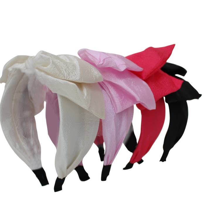 Bows Arts - Wholesale Fashion Headband - Kids - Oversized Taffeta Bow Headband0