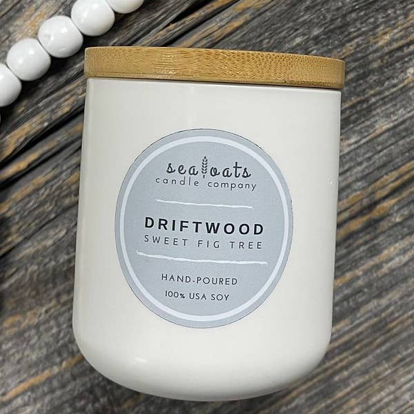 Driftwood Signature Candle for wholesale by Sea Oats Candle Company