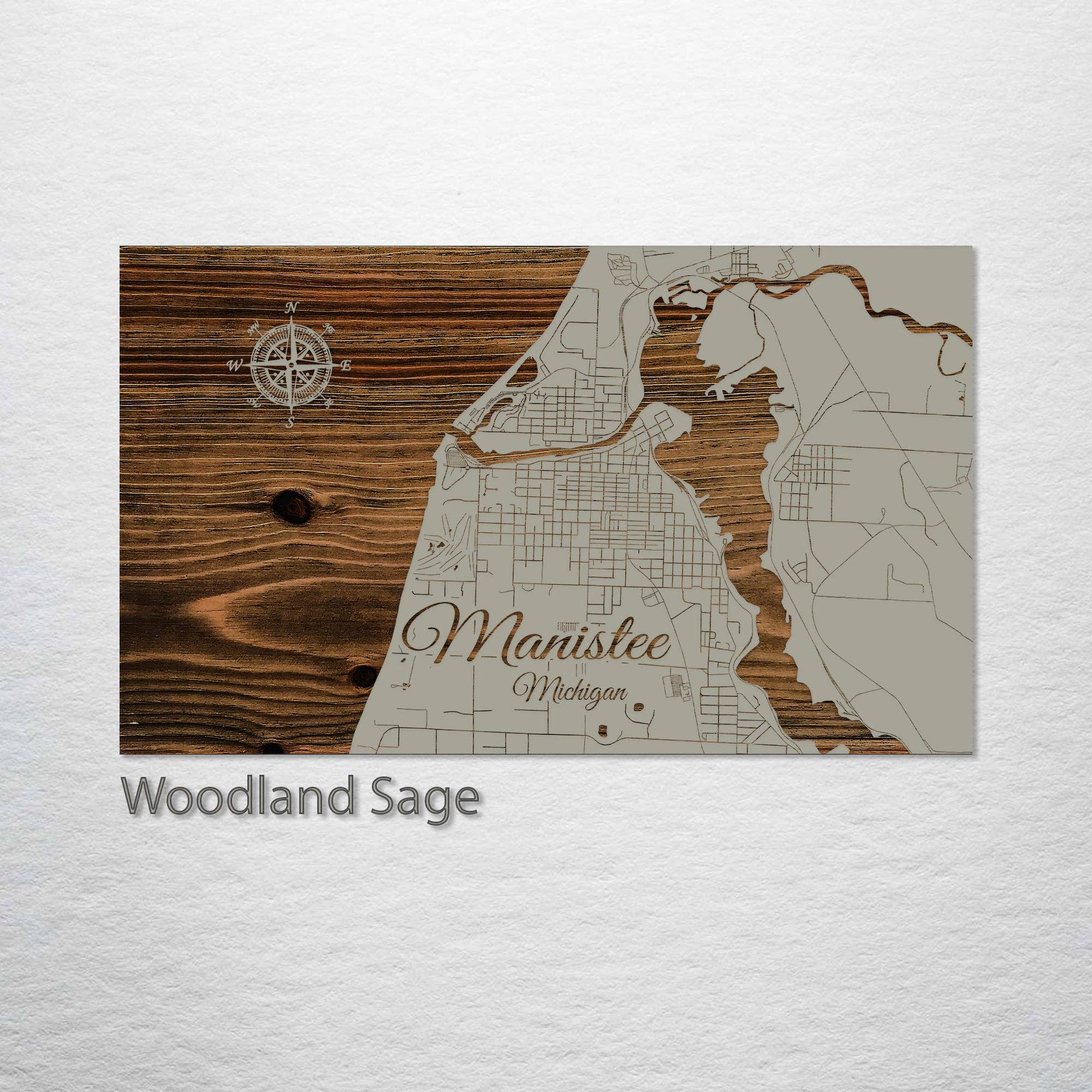 Fire & Pine - Wholesale Map - Michigan: Manistee  Street Map1