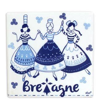 Magnet 'Anael Blue' 7,5 X 7,5 cm for engroshandel hos Faye