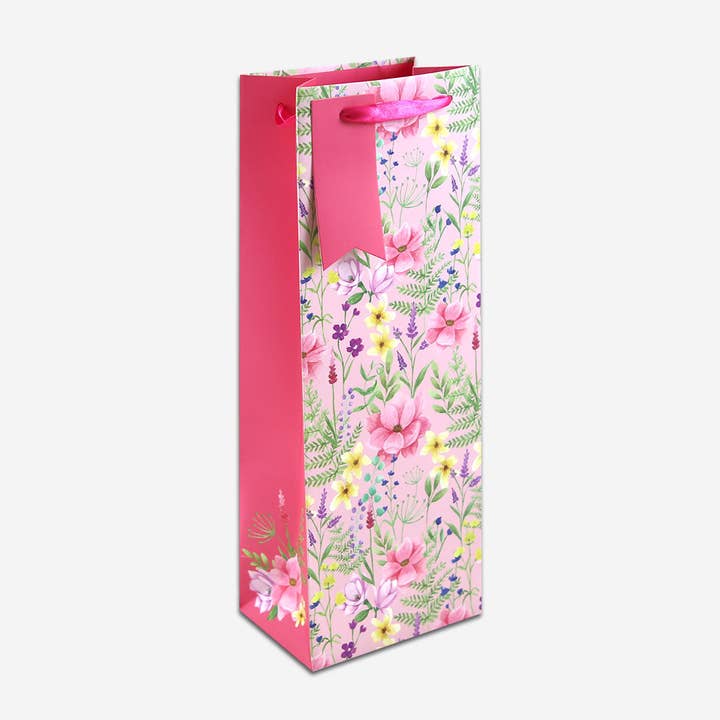 Floral Bottle bag for wholesale by Pigment Productions Ltd