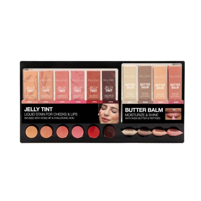 Palladio Beauty - Wholesale Lip Balm - 6" BUTTER BALM & JELLY TINT - ITEM # PLM6LPTBLB