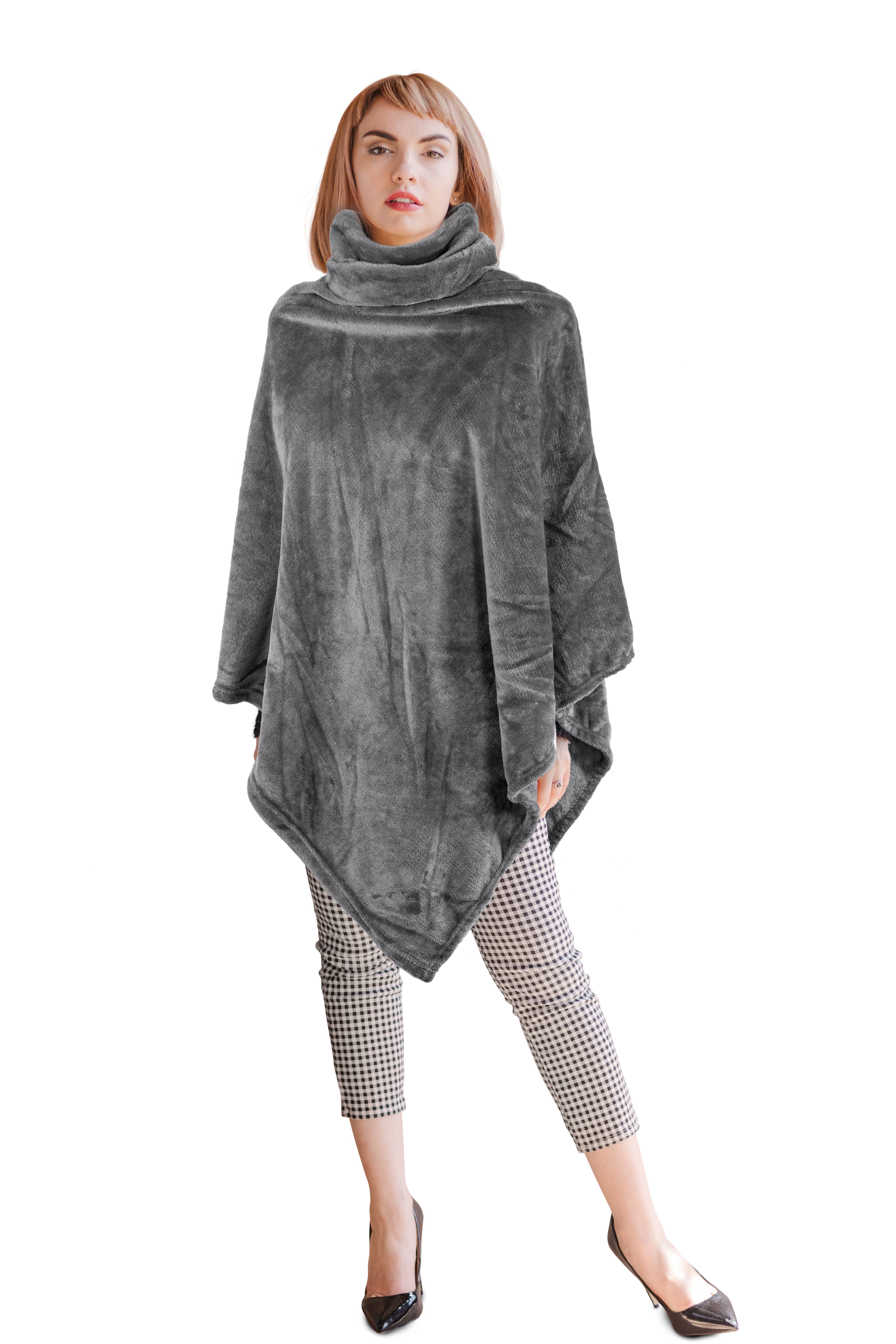 Tiseco - Wholesale Poncho - Unisex - Poncho COSY with collar - 80x80 cm3