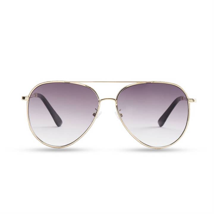 COCO + CARMEN - Wholesale Sunglasses - Women's - Hilary Aviator Sunglasses with Sparkle Lens