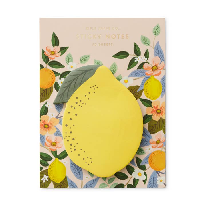 Rifle Paper Co. - Wholesale Sticky Notes - Lemon Sticky Notes0