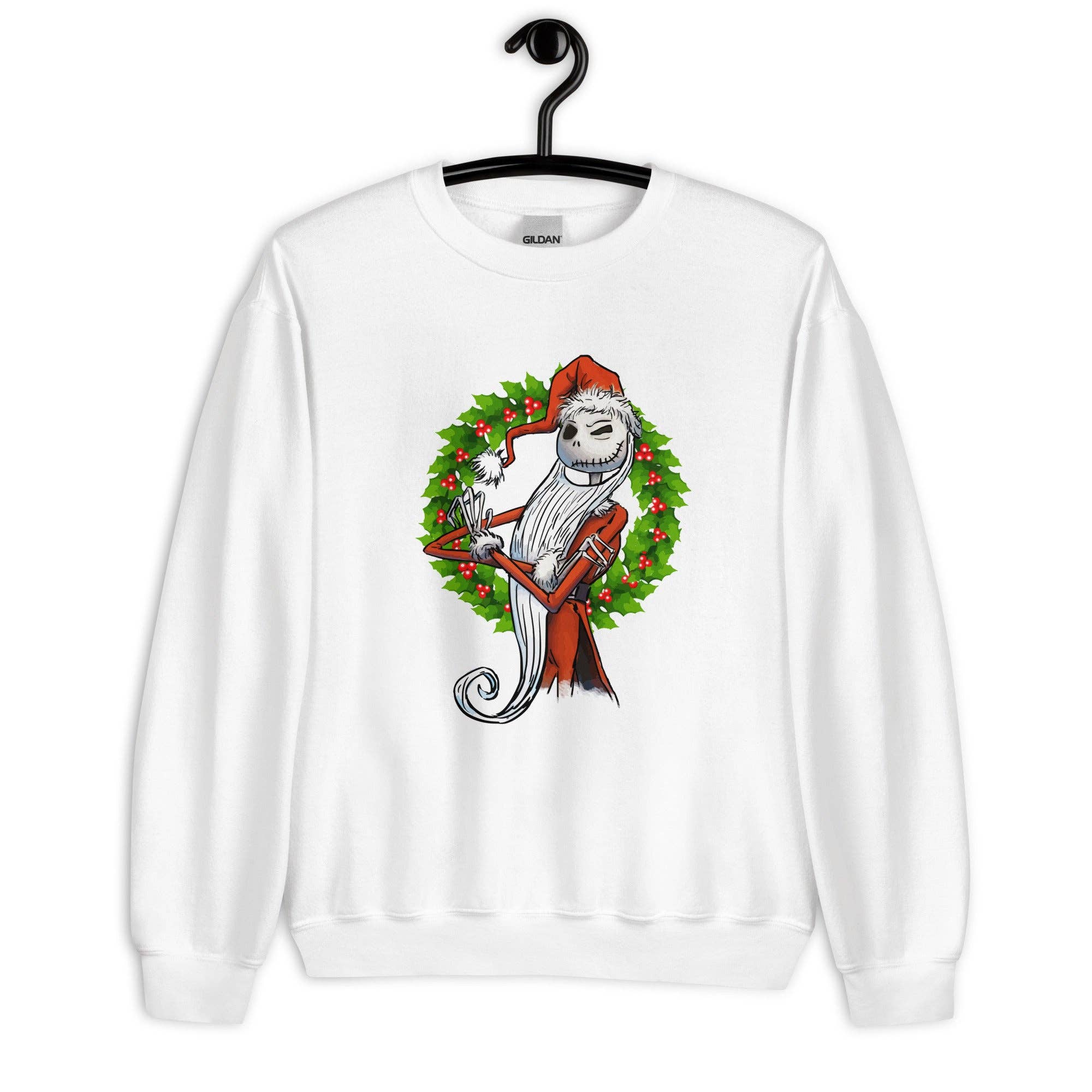 El loco del Pelo Rizo - Vendita all'ingrosso Felpa stampata - Unisex - Felpa Jack di Natale1