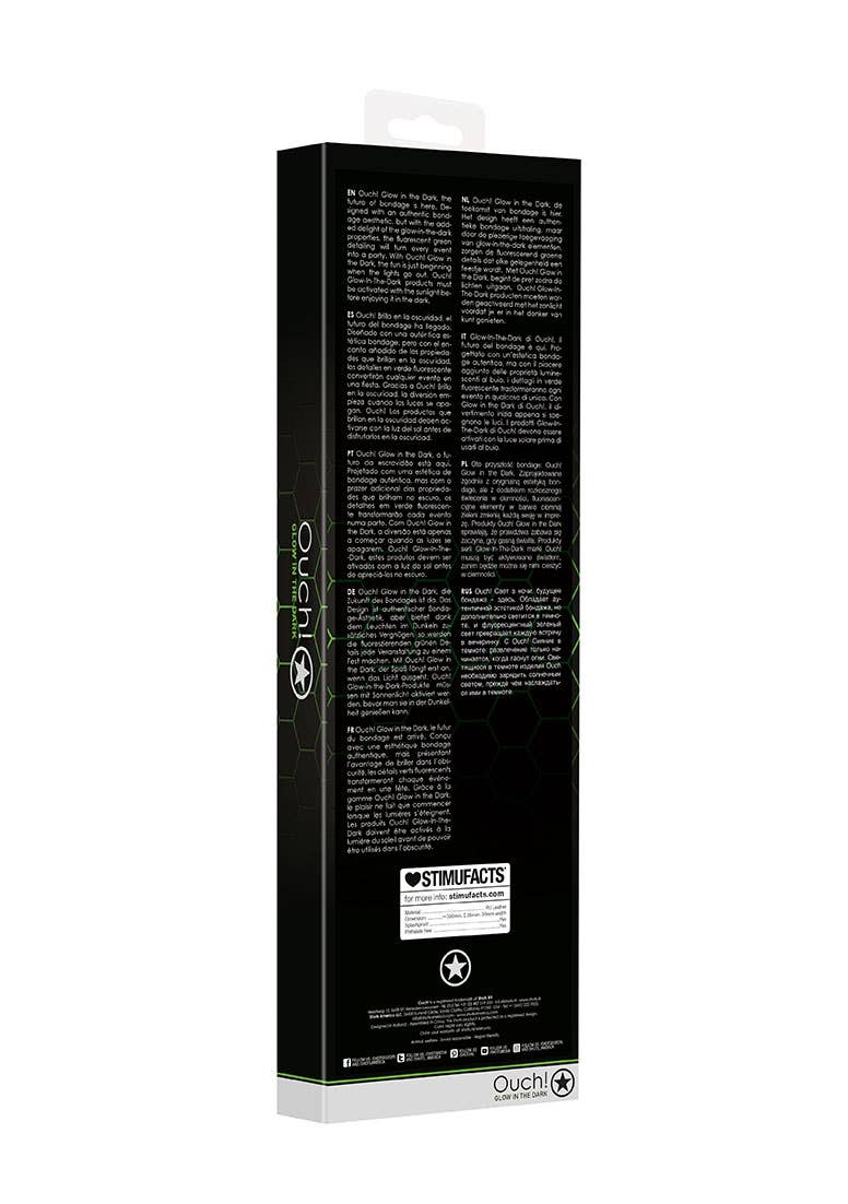 Neon Green Black Glow in the Dark Flogger - Bondage Sex Toy for wholesale on Faire2