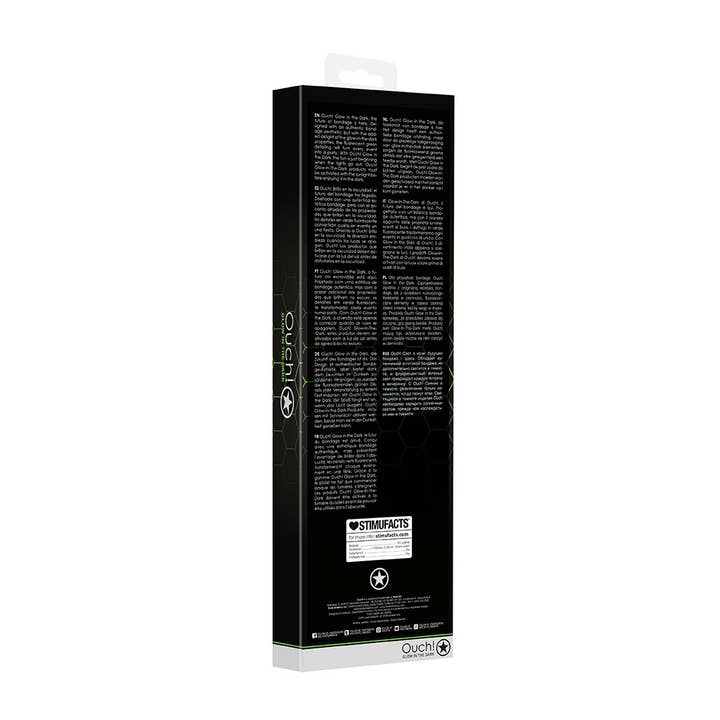 Neon Green Black Glow in the Dark Flogger - Bondage Sex Toy for wholesale on Faire2