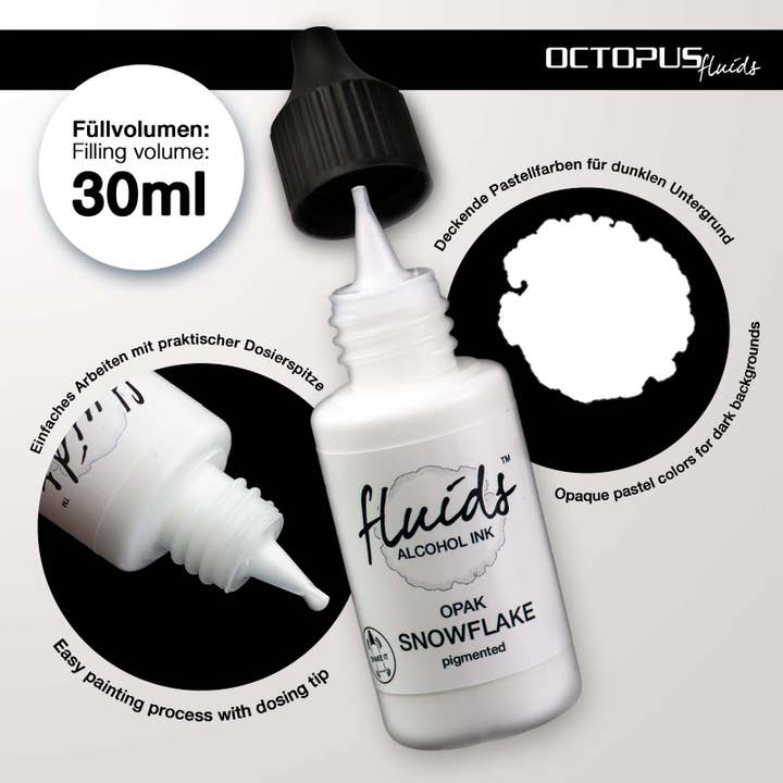 Octopus Concept GmbH – wholesale Craft supplies – Fluids Alcohol Ink Snowflake Alcohol Ink for Fluid Art2
