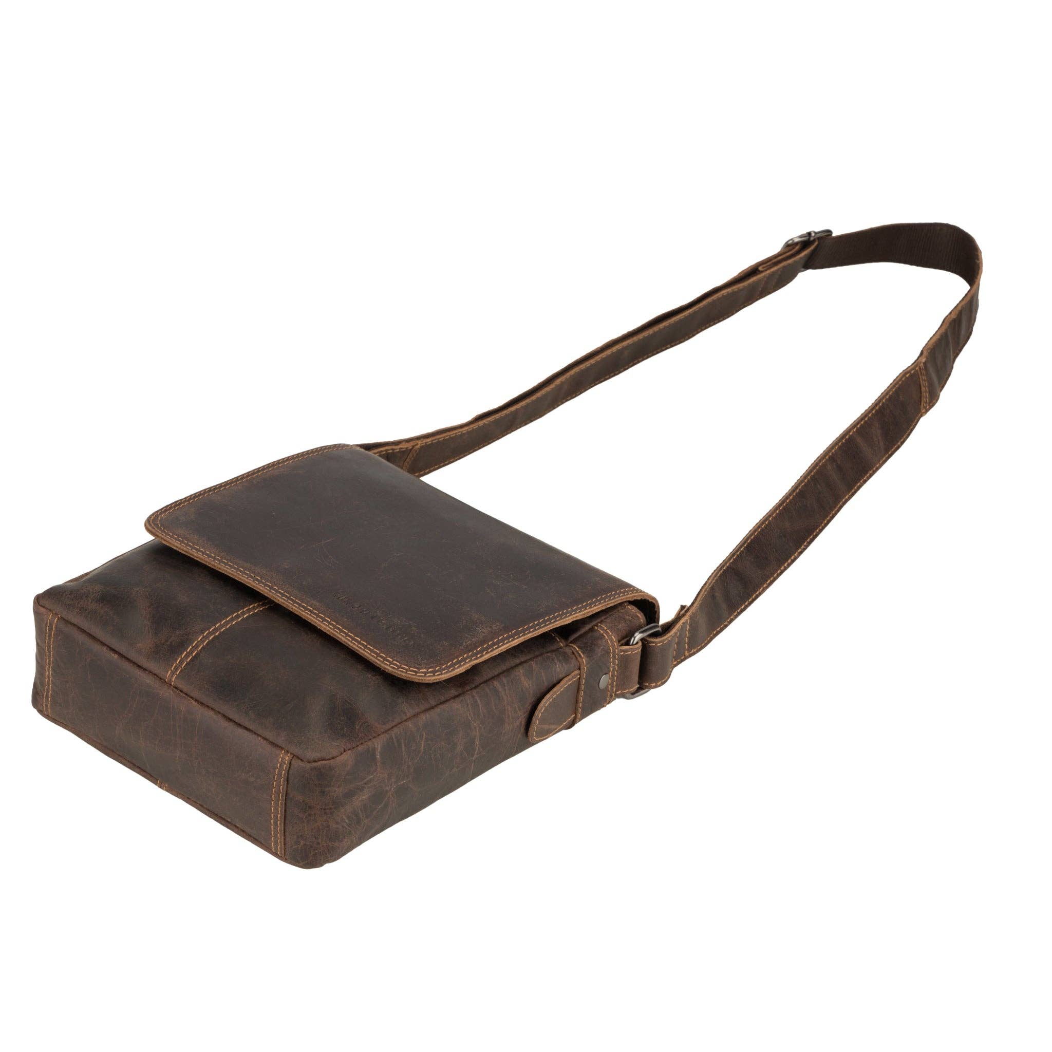 Minori Leather - Wholesale Messenger Bag - Unisex - Halifax Leather Crossbody Bag – Unisex – Brown7