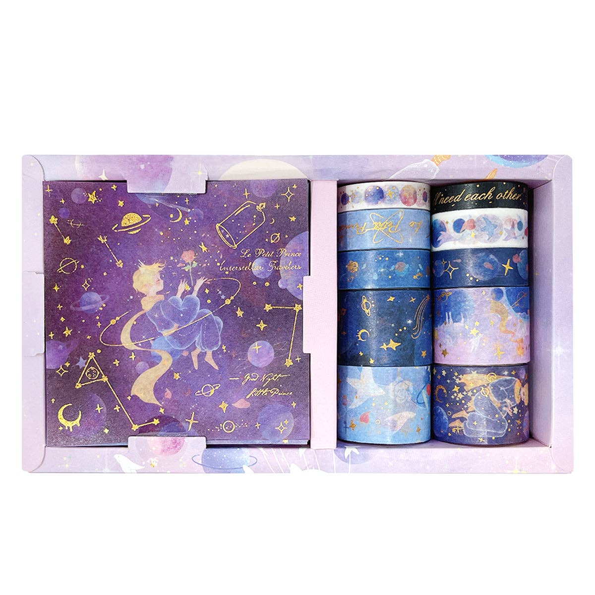 Wrapables.com - Wholesale Washi Tape - Wrapables Decorative Gold Foil Washi Tape and Sticker Set16