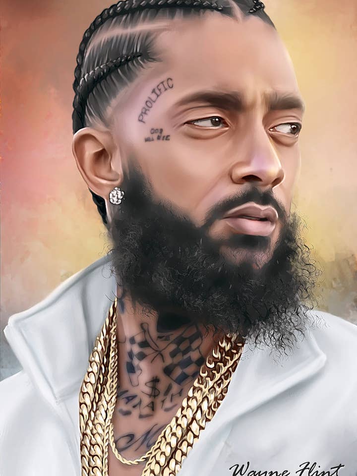 Nipsey Hussle for wholesale by Wayne Flint Digital Portraits