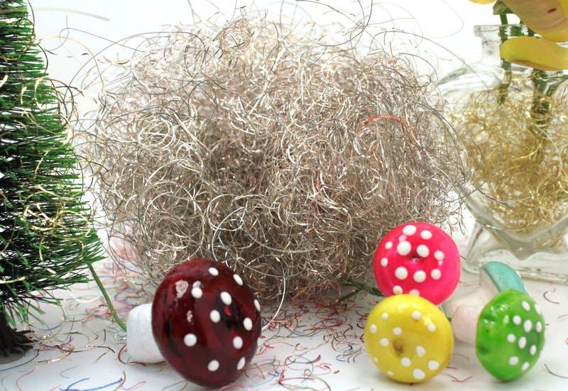 Meyer Imports - Wholesale Craft Supplies - Silver - Curly German Lametta - 216-50346