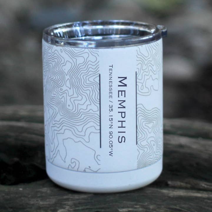 Copo isolado Memphis TN Map em branco fosco por atacado de JACE.design