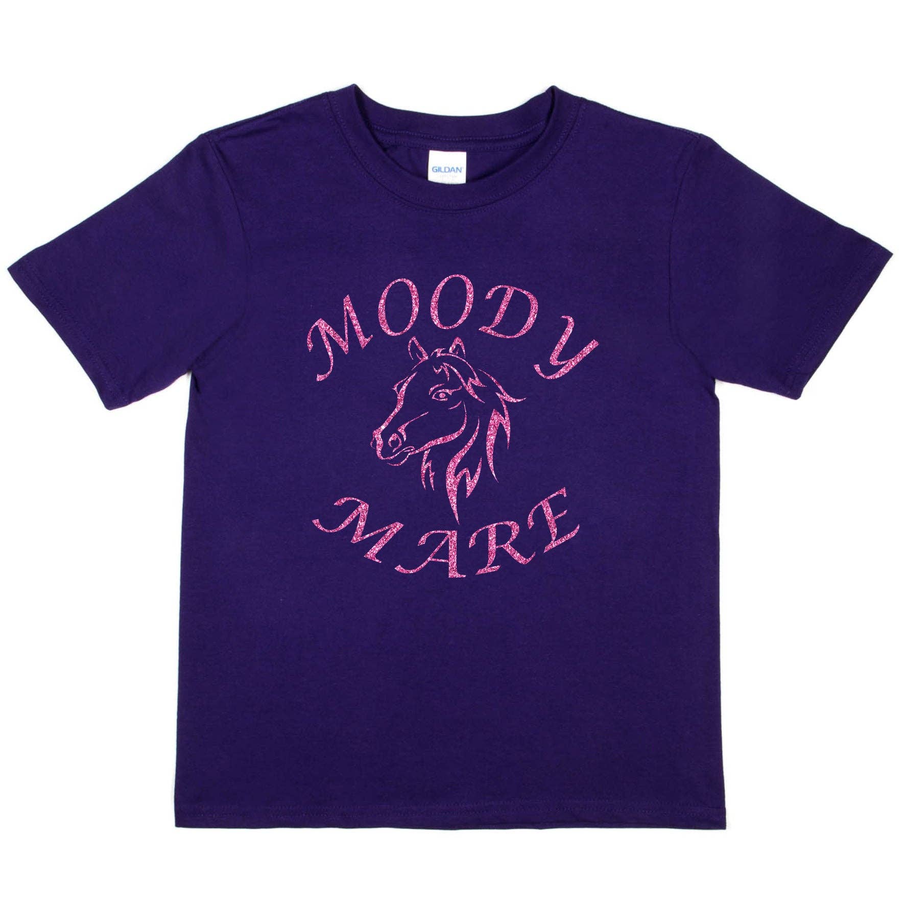 Print4U – wholesale Screen-printed t-shirt – Kids – Moody Mare Horse Riding Pony Riding Girls T-Shirt5