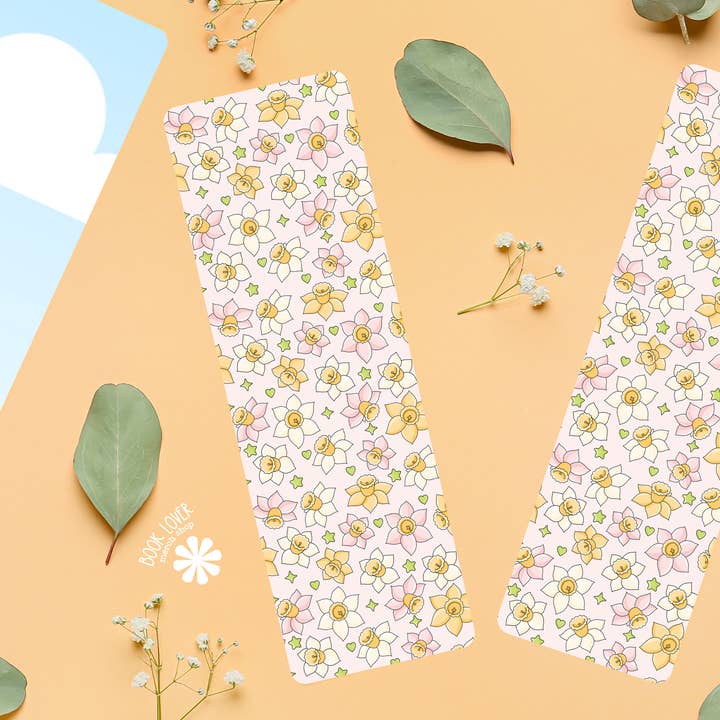 Book Lover Merch Shop - Wholesale Bookmark - The Daff Flower Bookmark / Floral Bookish Bookmark2