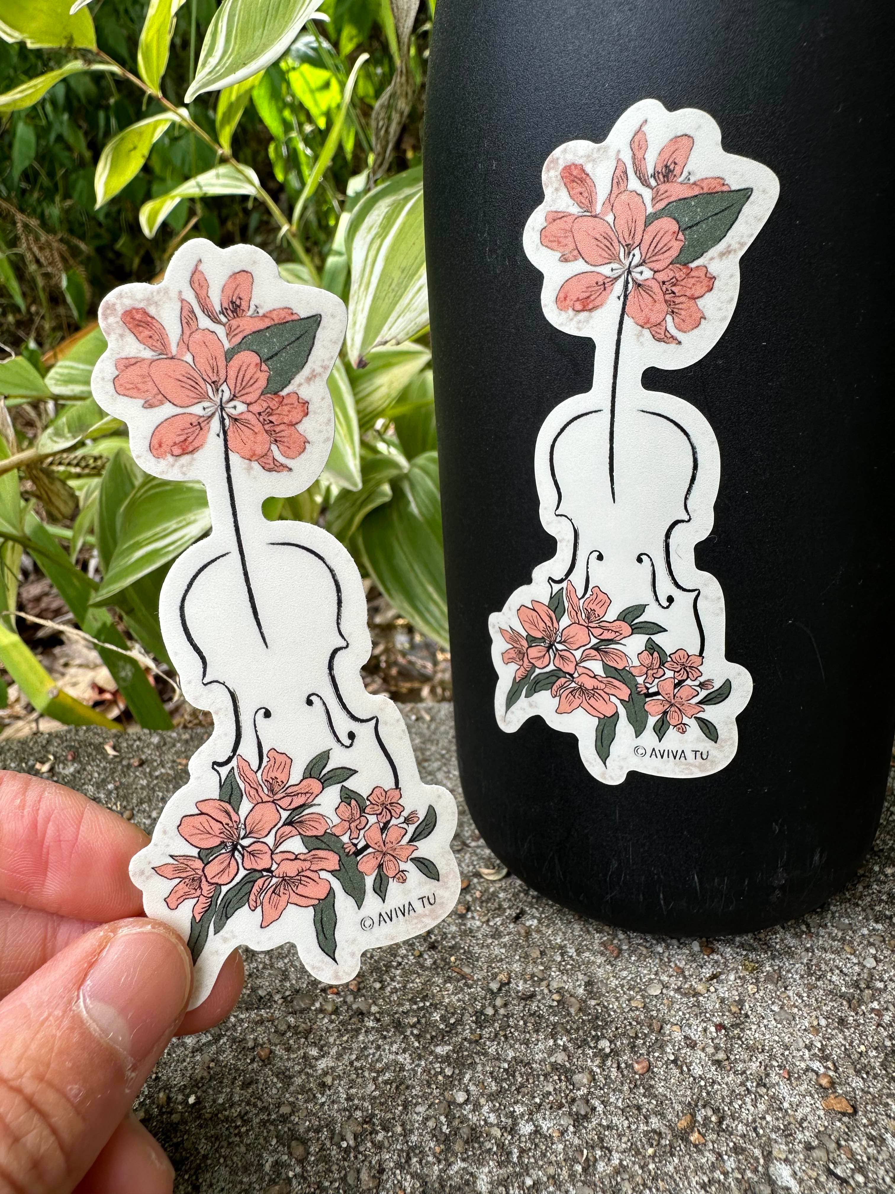 AVIVA TU LLC - Wholesale Sticker - Sticker-Botanical Music Instruments10