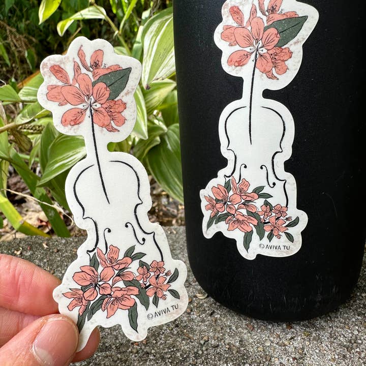 AVIVA TU LLC - Wholesale Sticker - Sticker-Botanical Music Instruments10