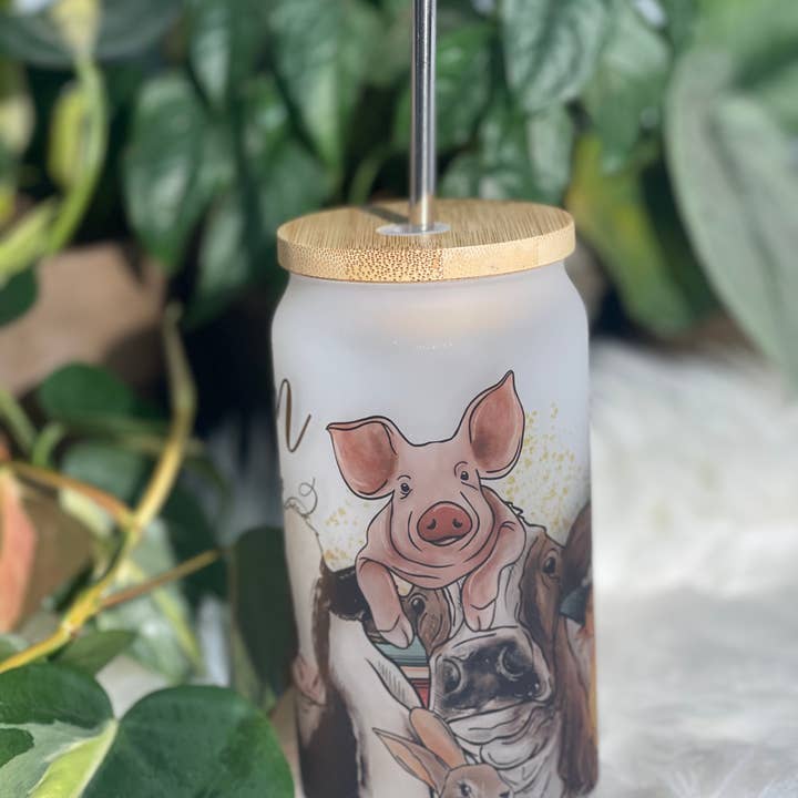 The Potted Oasis - Vendita all'ingrosso Bicchiere/tazza - Bicchiere in vetro Farm Life2