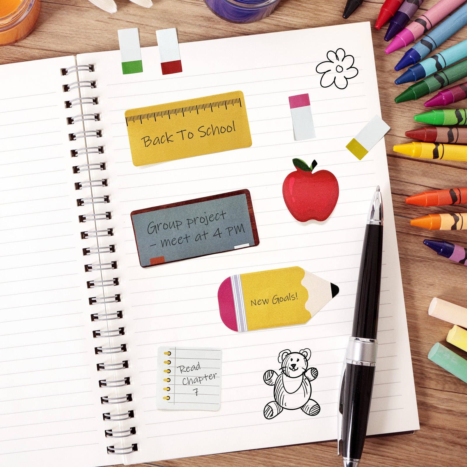 Wrapables.com - Vente Notes autocollantes/post-it - Ensemble de 440 feuilles de notes autocollantes Wrapables, Appréciation des enseignants4