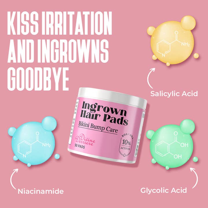 Divine Derriere – Produto para barba pós-lâmina por atacado – Divine Derriere Tratamento para Pelos Encravados com Lenços Anti-Carocinhos5