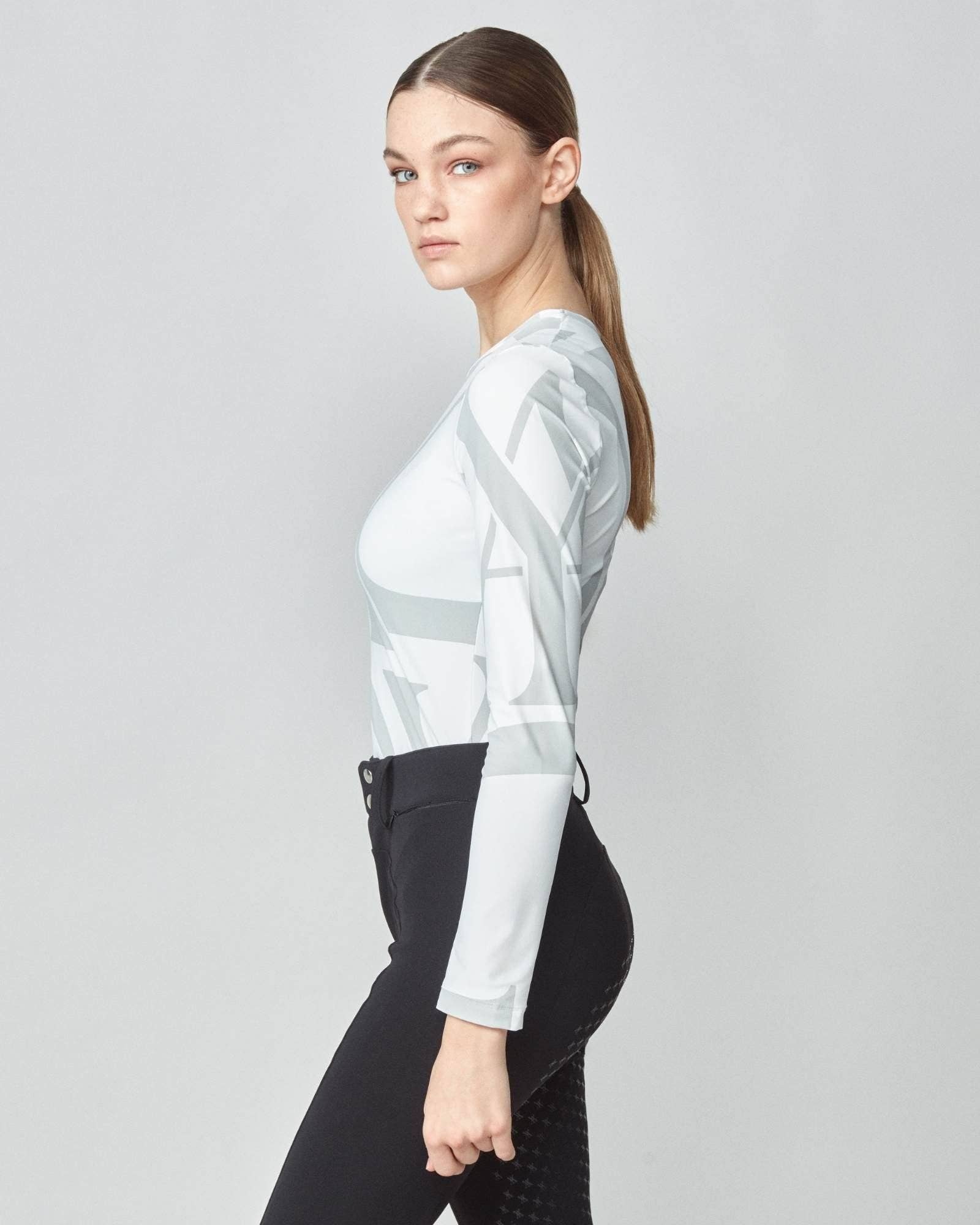 Hvid Langærmet skjorte med monogram i hvid for engroshandel på Faire9