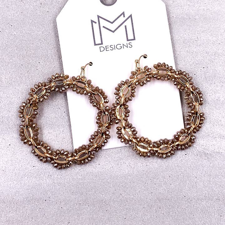 Boucles d'oreilles Chaney - Brown pour la vente par MM Designs