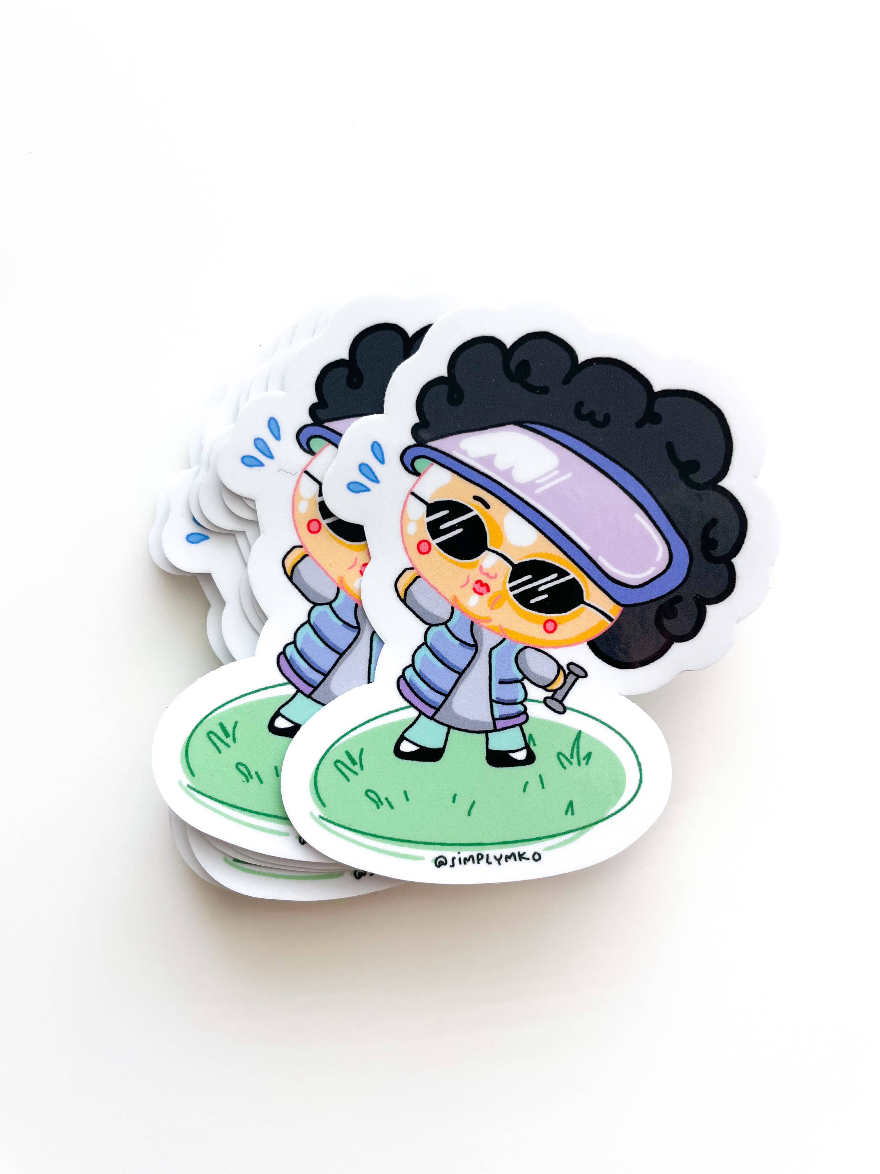 SimplyMKO - Wholesale Sticker - Ajumma Workout Asian Sticker