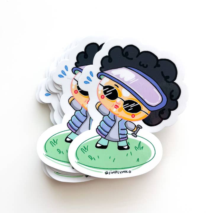 SimplyMKO - Wholesale Sticker - Ajumma Workout Asian Sticker
