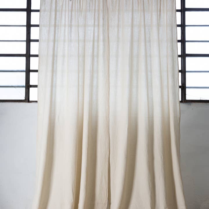 FEELUM homelinen by David Home srl - Wholesale Curtain - WIND 100% muslin embossed cotton curtain, made in Italy1