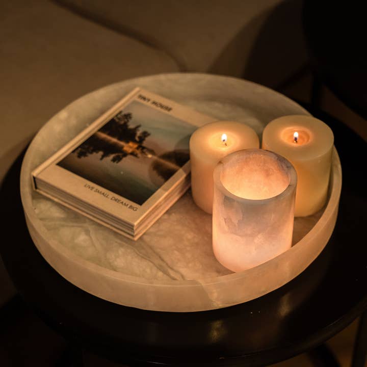 The Collective – Engroshandel Pyntebakke – Santo Alabaster stort rundt fad3