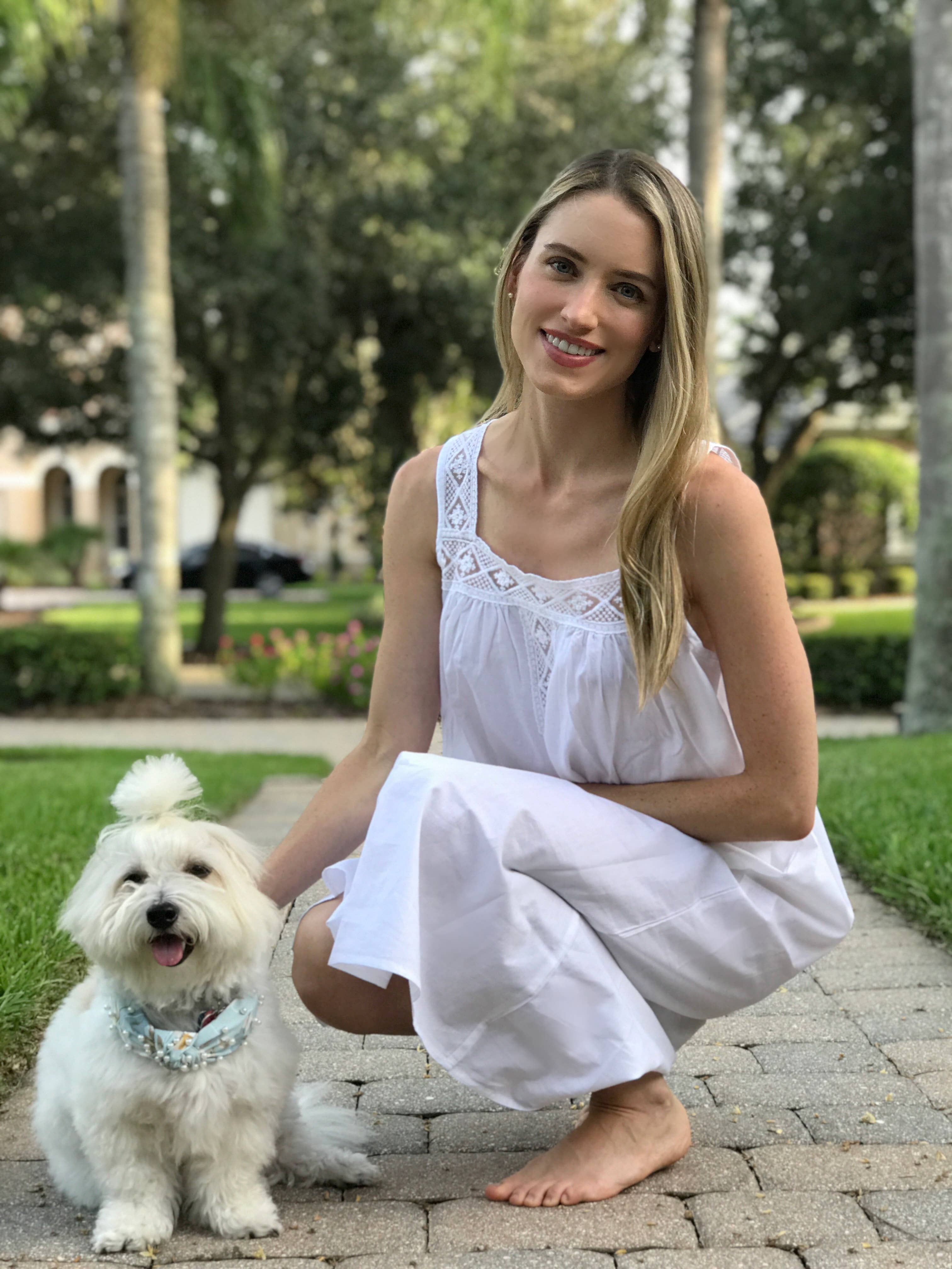 Jacaranda Living – Großhandel Nachthemd – Damen – Louise Nachthemd aus weißer Baumwolle6