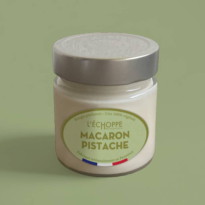 L'Échoppe Buissonnière - Wholesale Jar/Filled Candle - Pistachio Macaron - Scented Candle 180g1