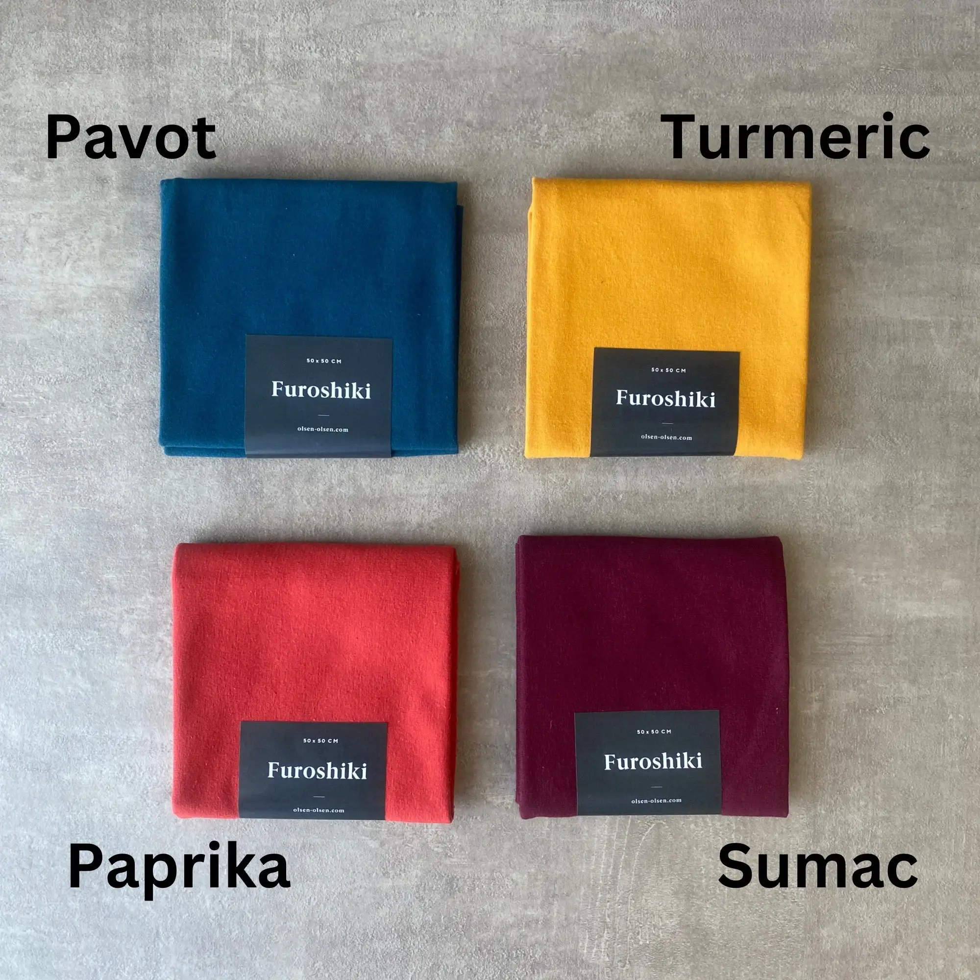 OLSEN+OLSEN - Venta al por mayor Sobre de papel de regalo - Furoshiki orgánico - Papel de regalo de tela17