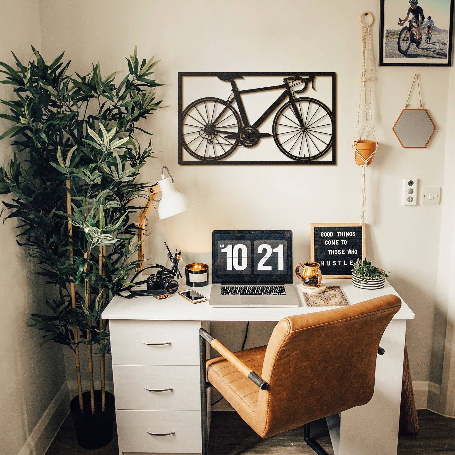 NOXART LLC – Engroshandel 3D-vægkunst – Cykel Metal Væg Kunst - APT21711