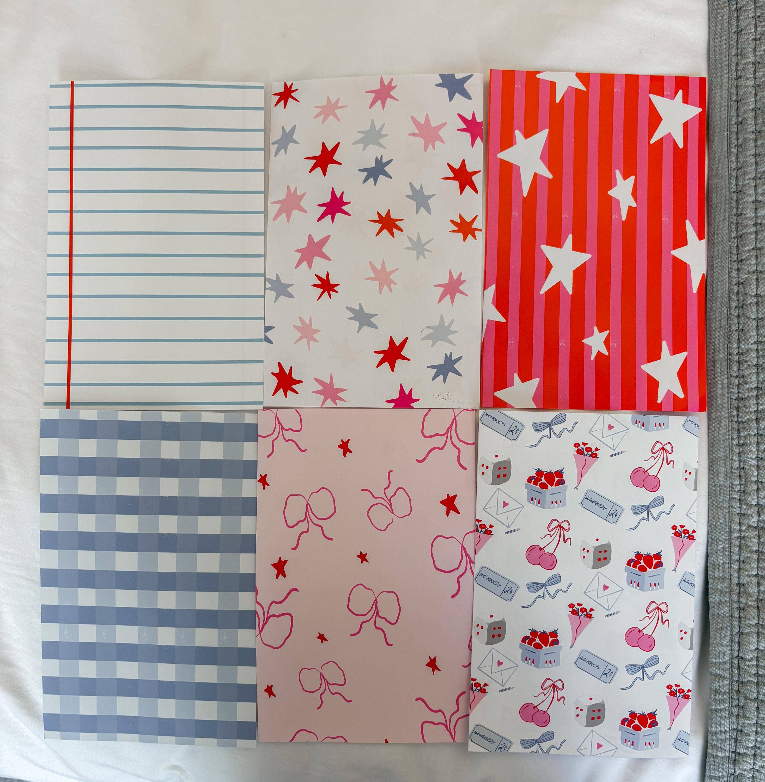 ReggieDesignCo - Venta al por mayor Cuadernos - Cuaderno de patrones de diario 6 páginas rosa1