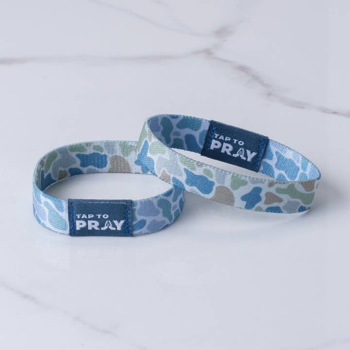 Tap To Pray™ Wristbands - River Rock Camo Moss & Slate for wholesale by Versible