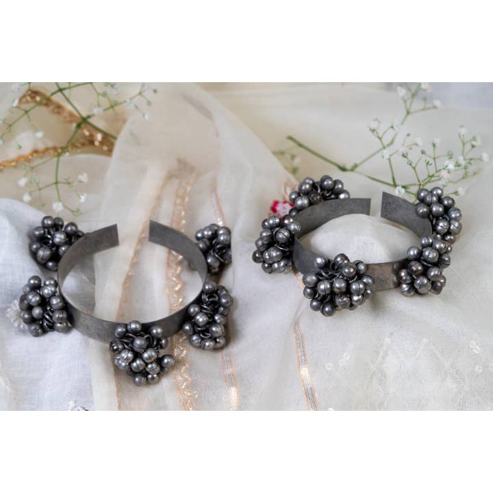 Vastrabhushan - Wholesale Bangle bracelet - Oxidized Silver Ghungroo Kada Bangles Ethnic Boho Style2