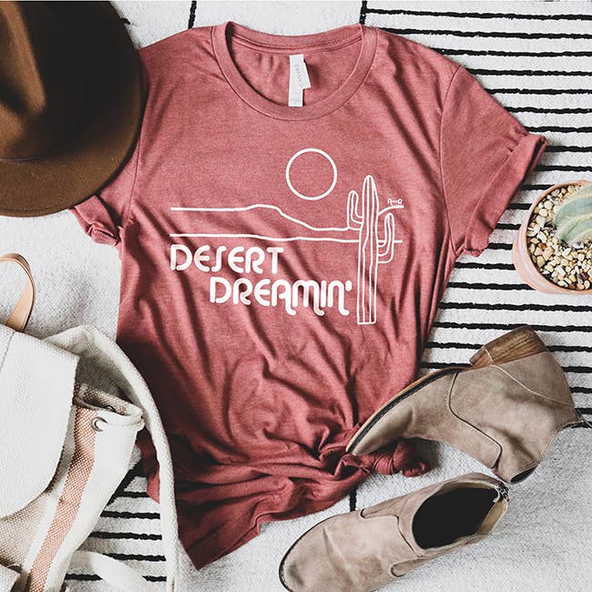 Alley & Rae - Wholesale T-Shirt (Graphic) - Women's - Desert Dreamin’ Western Graphic Tee – Boho Wanderlust Style2