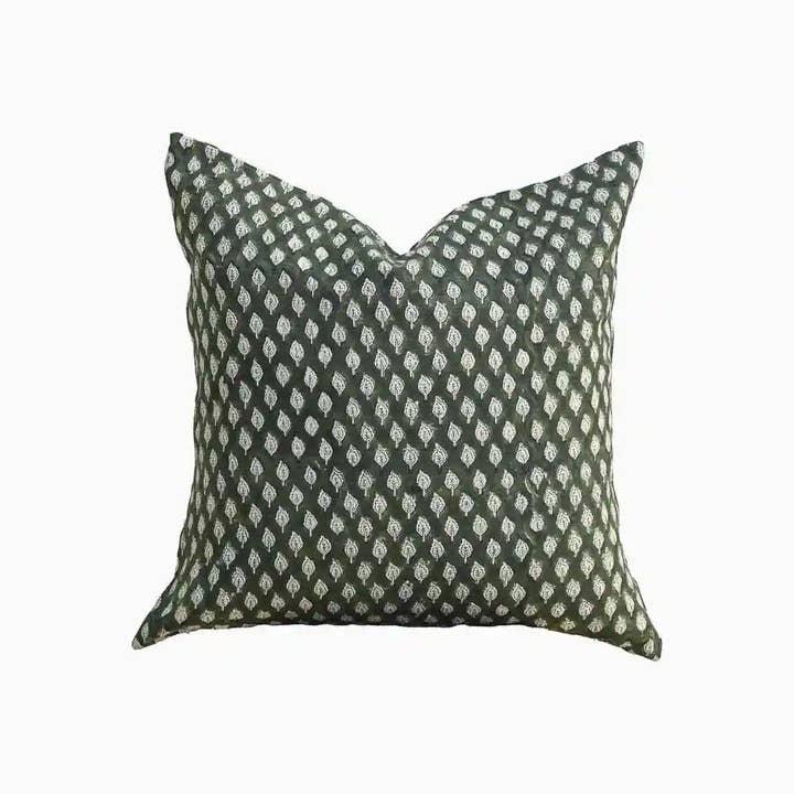 Marlowe Hand-Block Pillow Cover for wholesale by Thread To Form