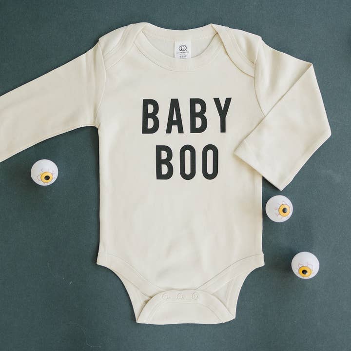Urban Baby Co. - Wholesale Bodysuit (Non-Footed) - Baby - Baby Boo Halloween Organic Baby Onesie