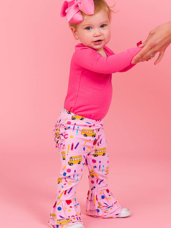 Baby Girls Pink School House Ruffle Flare Pants
for wholesale on Faire1