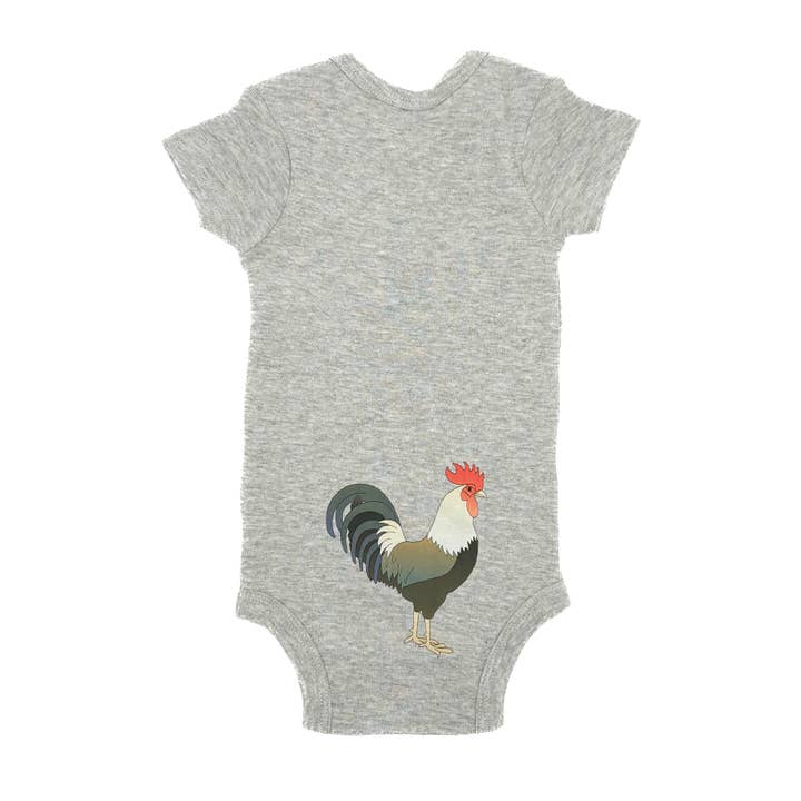 Sage & Soil - Wholesale Bodysuit (Non-Footed) - Baby - Guess What, Chicken Butt Funny Infant Bodysuit2