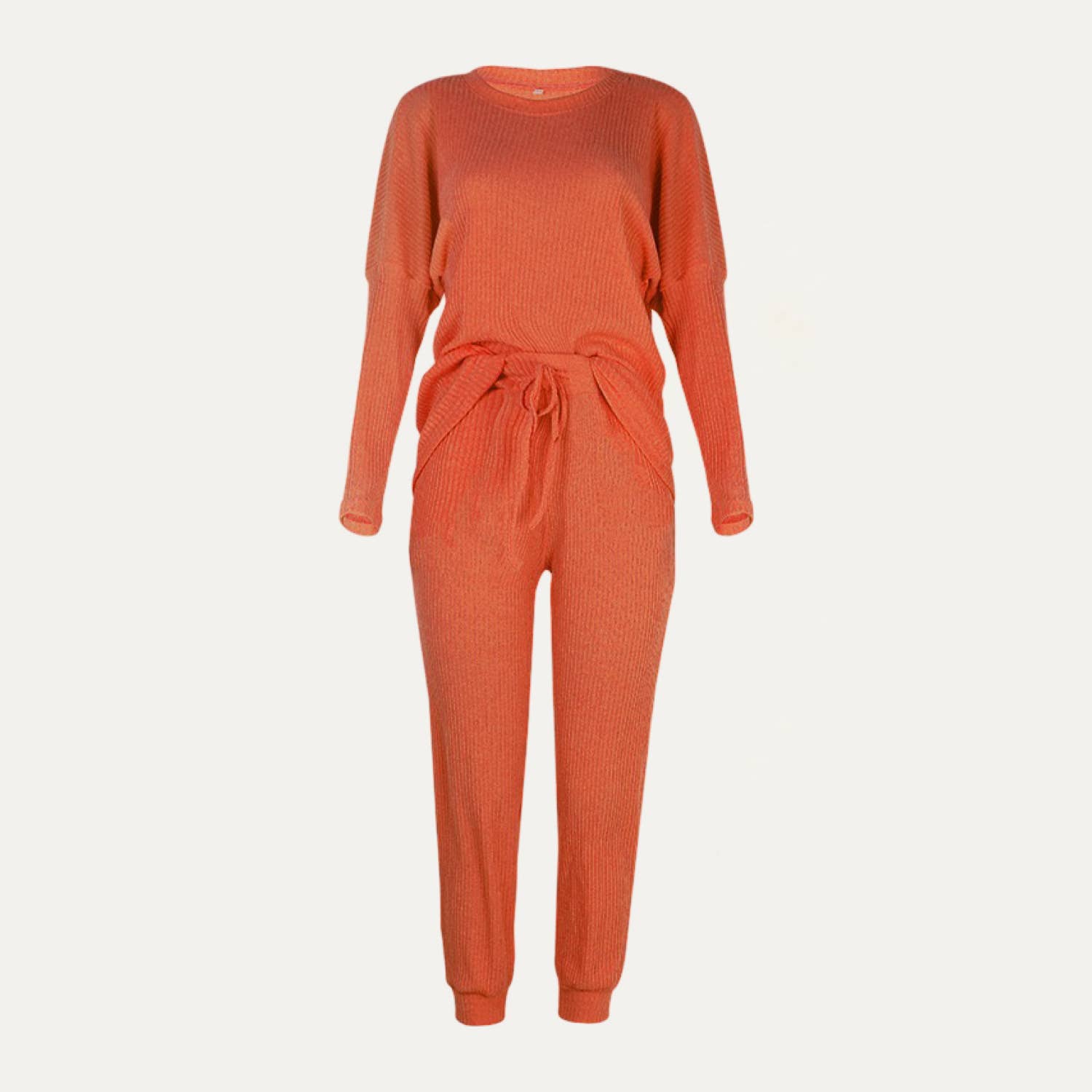 The Moment Collection - Wholesale Lounge Set - Women's - Chic And Cozy Ribbed Two-Piece Loungewear Set2