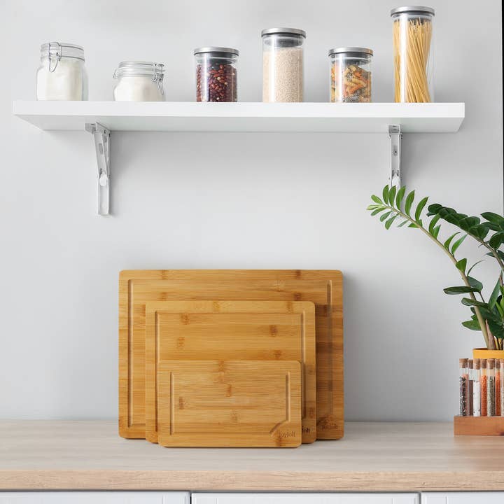 JoyJolt - Wholesale Cutting Board - Bamboo Cutting Board - Set of 3 Different Sizes3